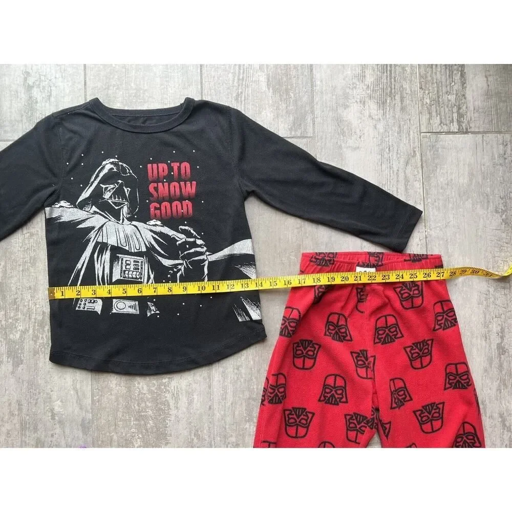 Gap Kids Boys x Star Wars 2 Piece Set Pajamas Pjs UP TO SNOW GOOD Sleep Fleece 6